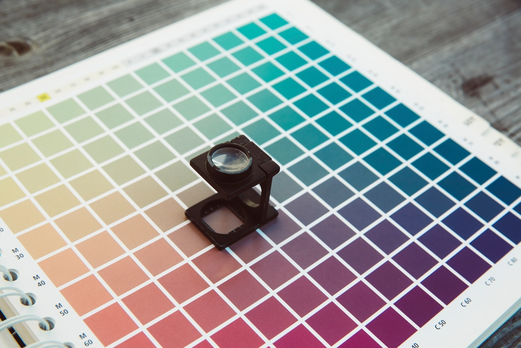 CMYK sample sheet used for color and print checks